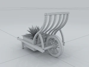 vehicle - trolley 3D Model