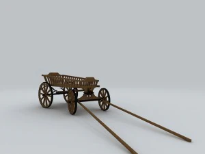 vehicle - trolley 01 3D Model