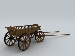 vehicle - trolley 01 3D Model