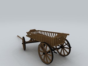vehicle - trolley 01 3D Model