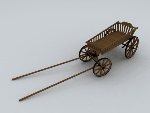 vehicle - trolley 01 3D Model