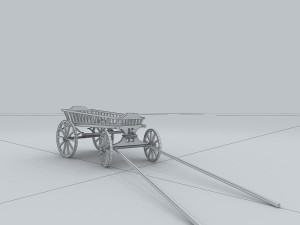 vehicle - trolley 01 3D Model
