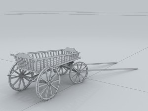 vehicle - trolley 01 3D Model