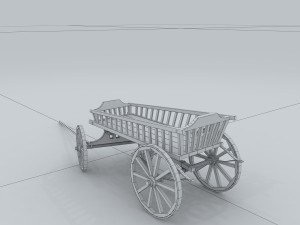 vehicle - trolley 01 3D Model