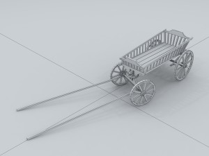 vehicle - trolley 01 3D Model