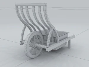 vehicle - trolley 02 3D Model