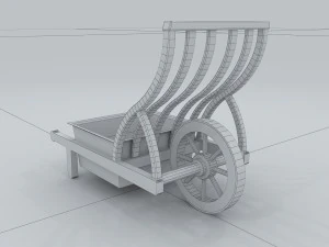 vehicle - trolley 02 3D Model
