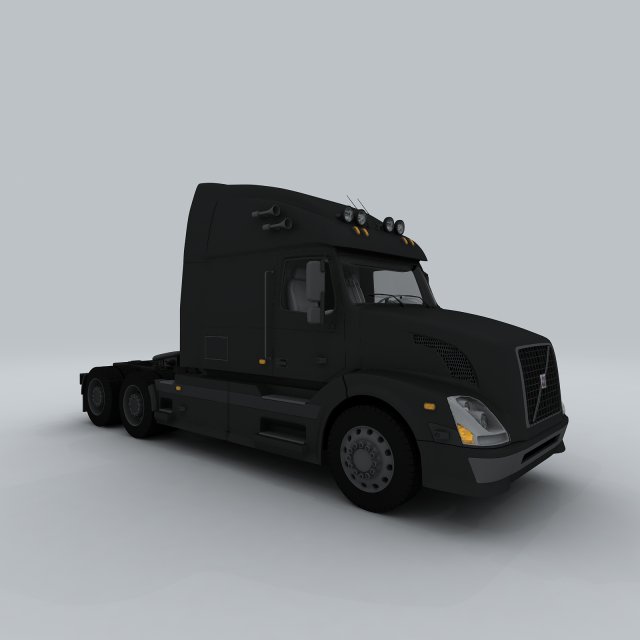 vehicle - truck head 3D Model .c4d .max .obj .3ds .fbx .stl .blend 