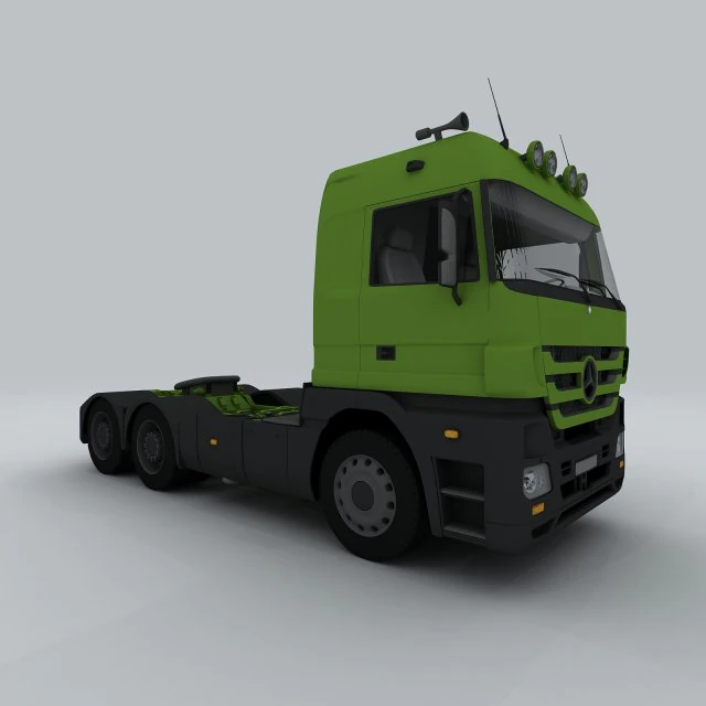 vehicle - truck head 03 3D Model .c4d .max .obj .3ds .fbx .stl .blend 