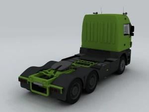 vehicle - truck head 03 3D Model
