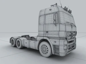 vehicle - truck head 03 3D Model