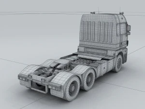 vehicle - truck head 03 3D Model