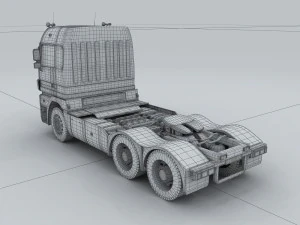 vehicle - truck head 03 3D Model