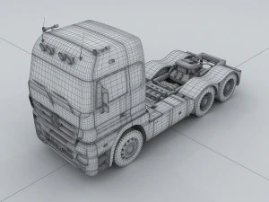 vehicle - truck head 03 3D Model