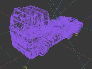 vehicle - truck head 03 3D Model