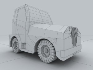 vehicle - truck head 06 3D Model