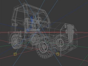 vehicle - truck head 06 3D Model