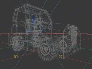vehicle - truck head 06 3D Model