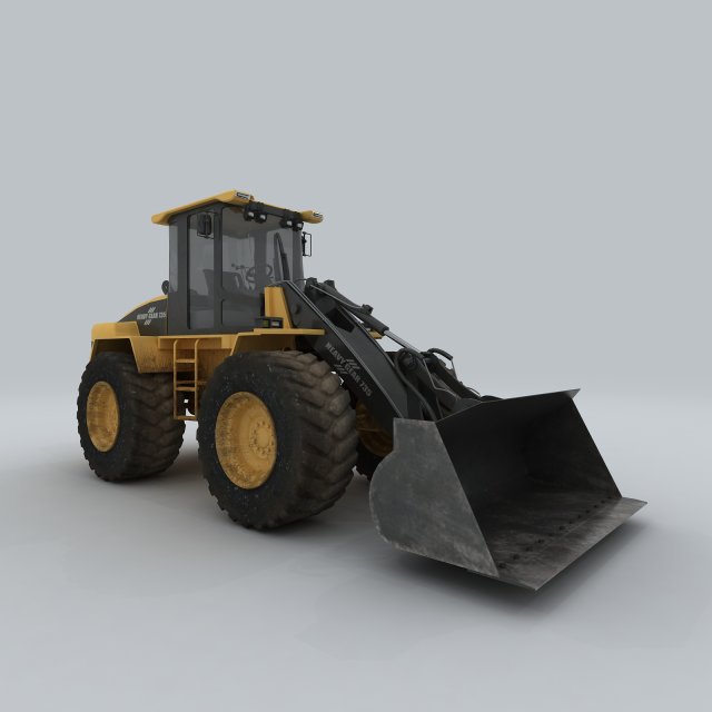 vehicle bulldozer Model 3D .c4d .max .obj .3ds .fbx .stl .blend