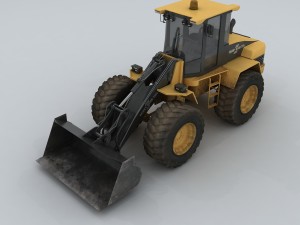 vehicle bulldozer Model 3D