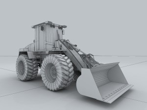 vehicle bulldozer Model 3D