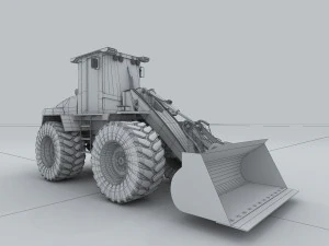 vehicle bulldozer 3D Model