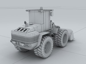 vehicle bulldozer Model 3D