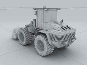 vehicle bulldozer Model 3D