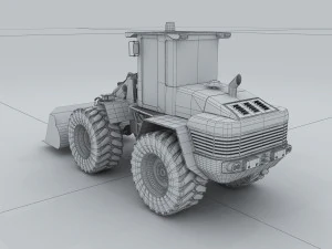 vehicle bulldozer 3D Model