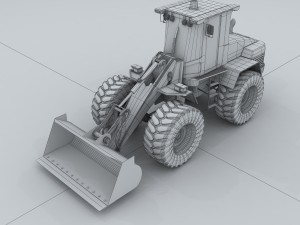 vehicle bulldozer Model 3D