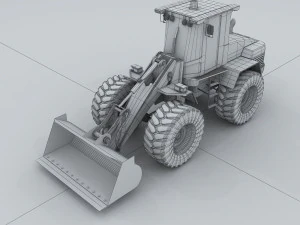 vehicle bulldozer 3D Model
