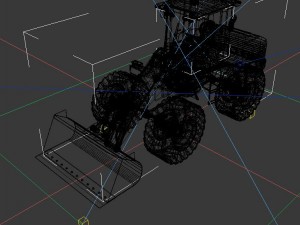 vehicle bulldozer Model 3D