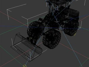vehicle bulldozer 3D Model