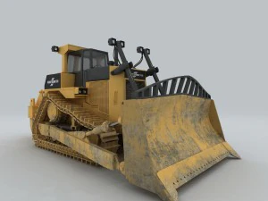 vehicle bulldozer 2 3D Model