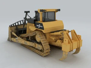 vehicle bulldozer 2 3D Model