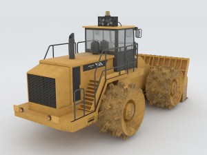 vehicle bulldozer 3 Modelo 3D