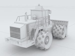 vehicle bulldozer 3 Modelo 3D
