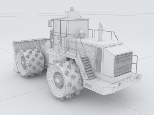vehicle bulldozer 3 Modelo 3D