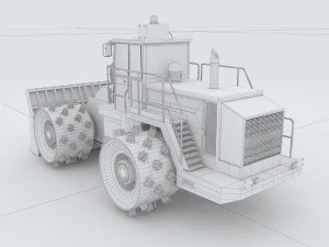 vehicle bulldozer 3 3D Model