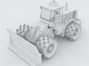 vehicle bulldozer 3 Modelo 3D