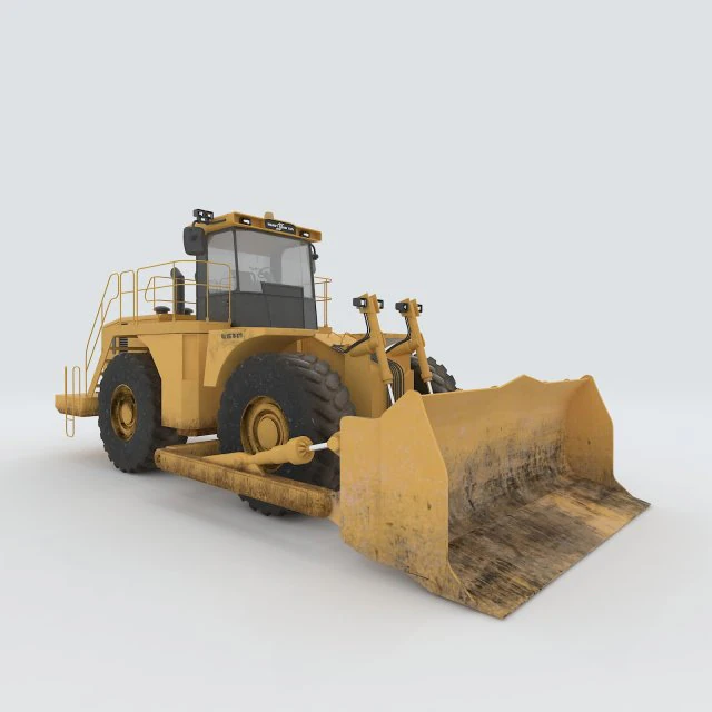 vehicle bulldozer 45 3D Model .c4d .max .obj .3ds .fbx .stl .blend