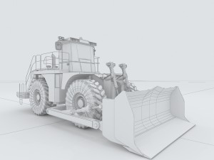 vehicle bulldozer 45 3Dモデル