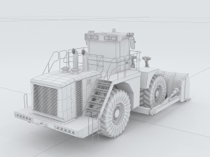 vehicle bulldozer 45 3Dモデル