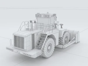 vehicle bulldozer 45 3D Model