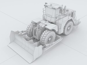 vehicle bulldozer 45 3Dモデル