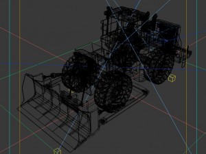 vehicle bulldozer 45 3Dモデル
