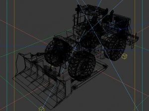 vehicle bulldozer 45 3D Model