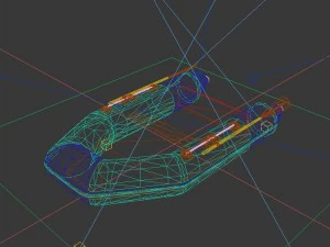 vehicle canoeing 35667 3D Model