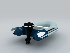 vehicle canoeing 35672 3D Model