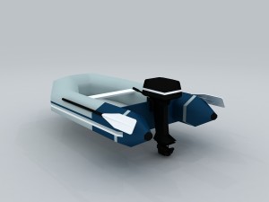 vehicle canoeing 35672 3D 模型